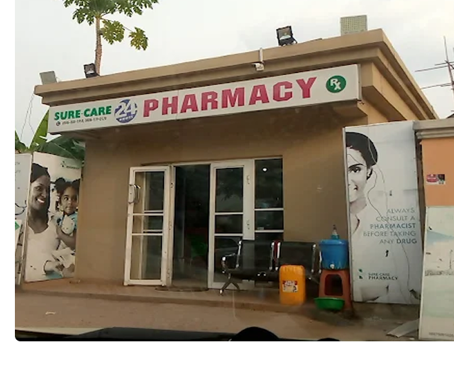 SURE-CARE pharmacy storefront
